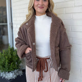 Miou Muse | Sally Sherpa Reversible Jacket | Sweetest Stitch