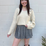 By Together | V-Neck Fuzzy Sweater | Sweetest Stitch