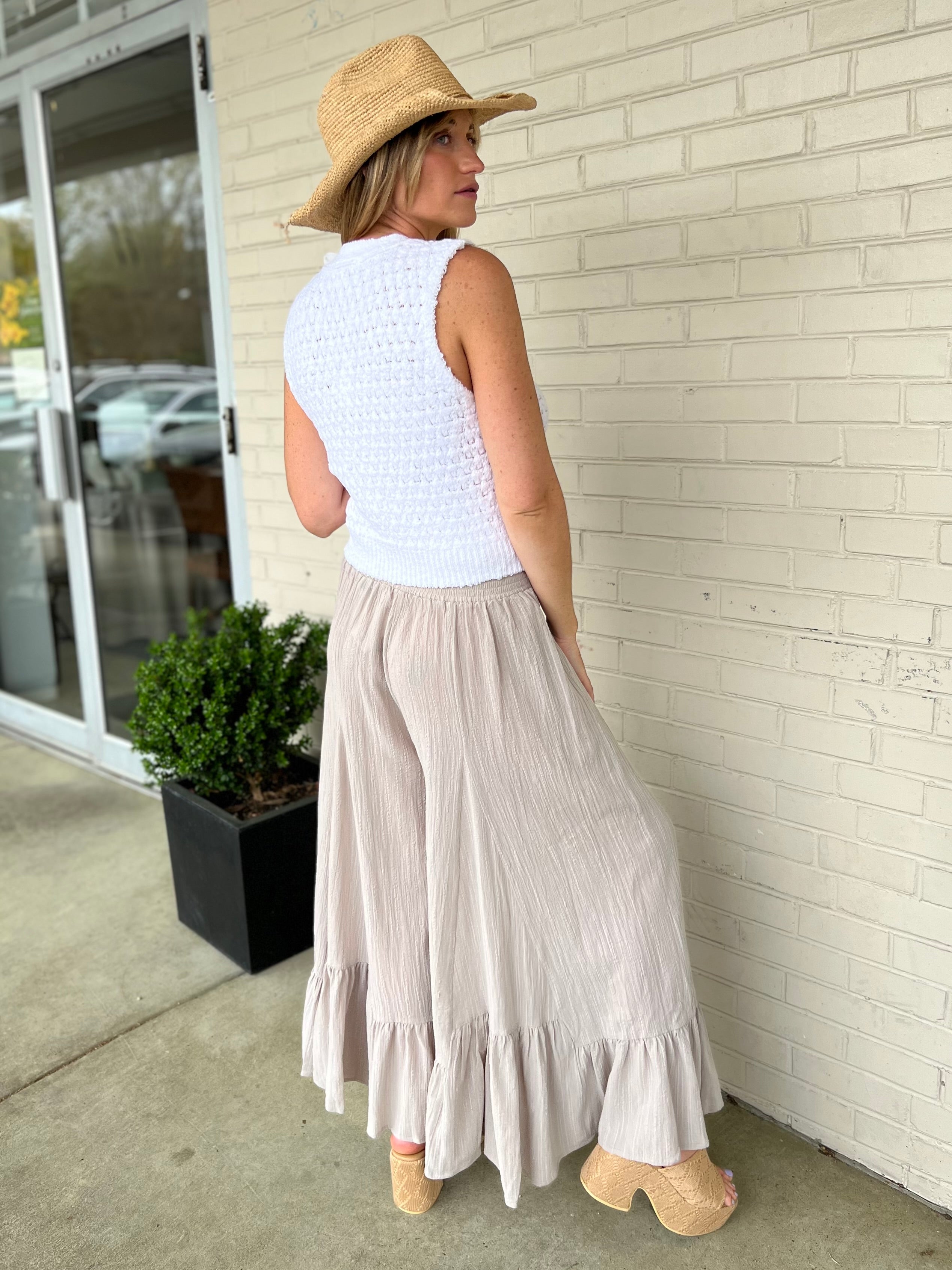 Miou Muse | Grace Wide Leg Pants | Sweetest Stitch