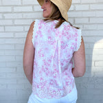 Entro | Monica Sleeveless Button Up Top | Sweetest Stitch