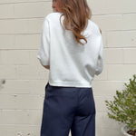 Miou Muse | Short Sleeve Knit Top - Off White | Sweetest Stitch RVA