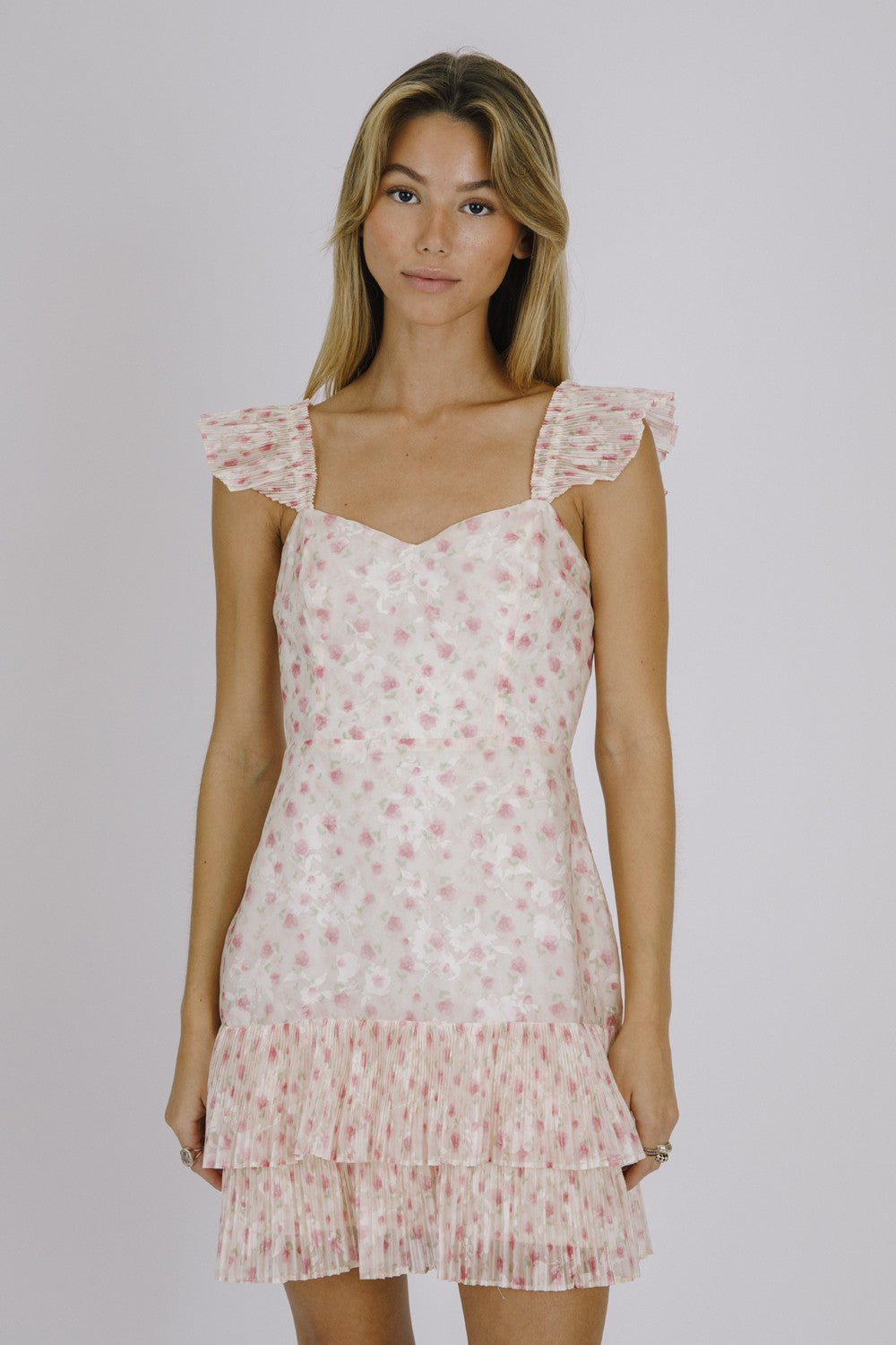 Dress Forum | Pink Floral Mini Dress | Sweetest Stitch Richmond