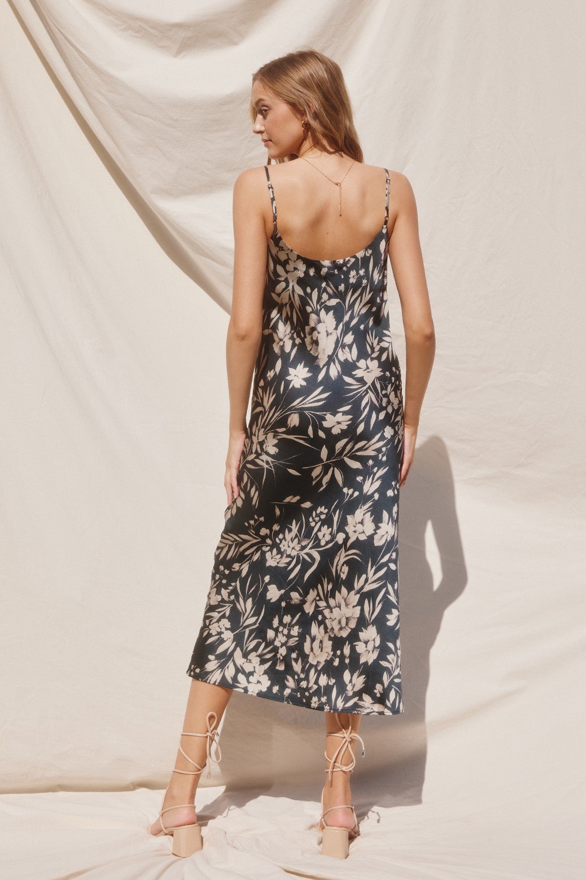 Dress Forum | Floral Cowl Neck Midi Dress | Sweetest Stitch Online