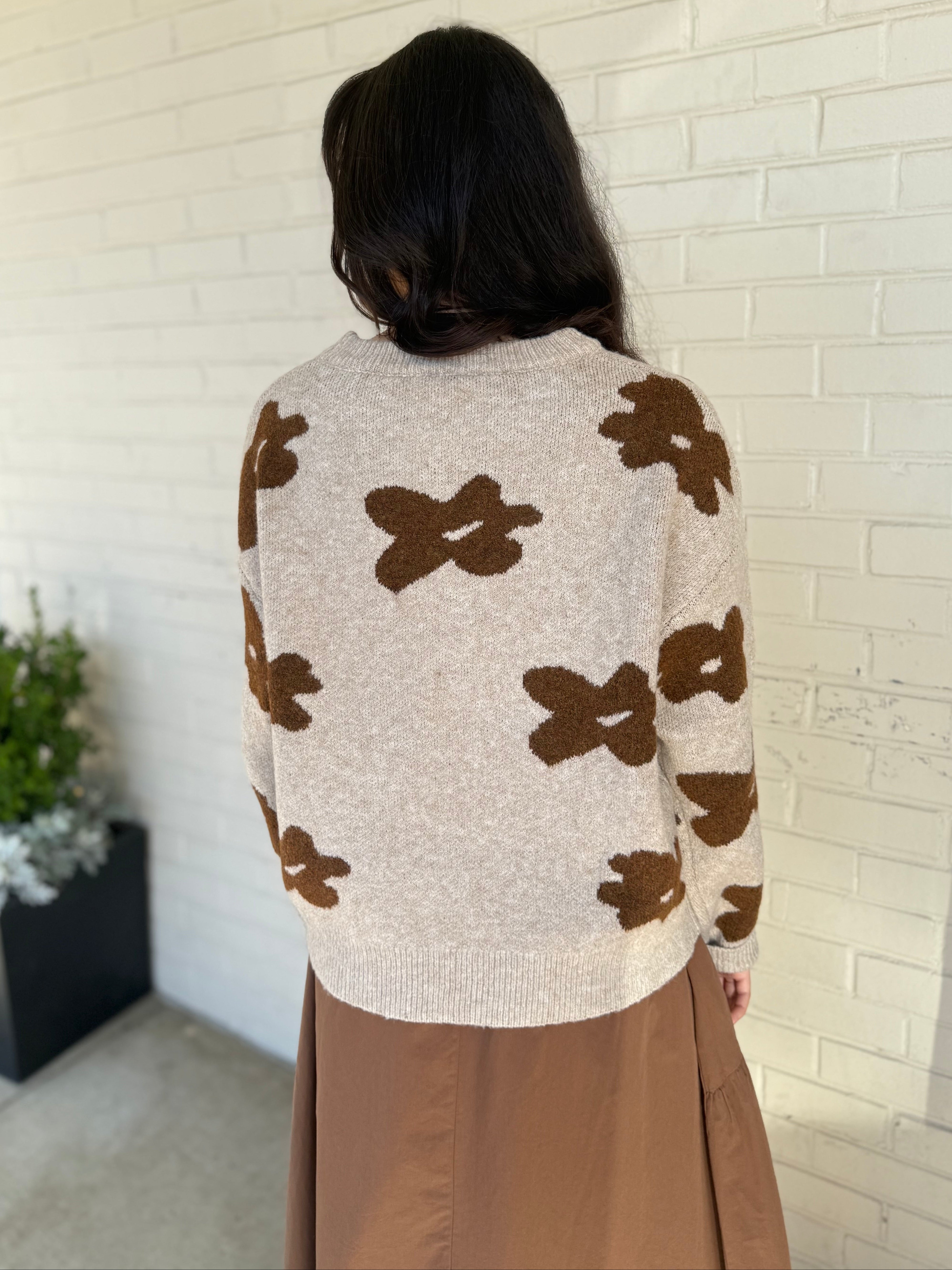 Storia | Harley Floral Oversized Sweater | Sweetest Stitch Boutique