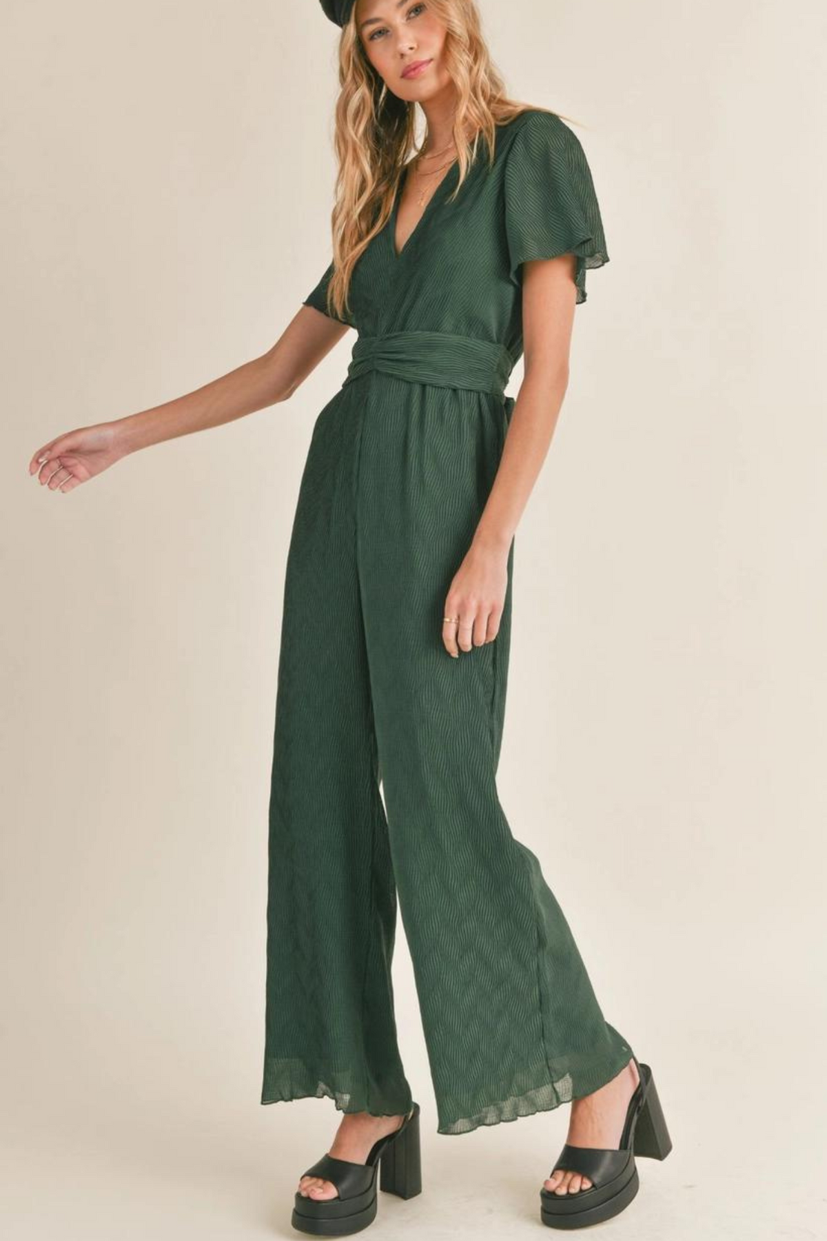 Sadie &amp; Sage | Green Wonderstruck Jumpsuit | Sweetest Stitch 