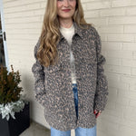 Hidden | Chrissy Leopard Button Up Jacket | Sweetest Stitch