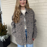 Hidden | Chrissy Leopard Button Up Jacket | Sweetest Stitch