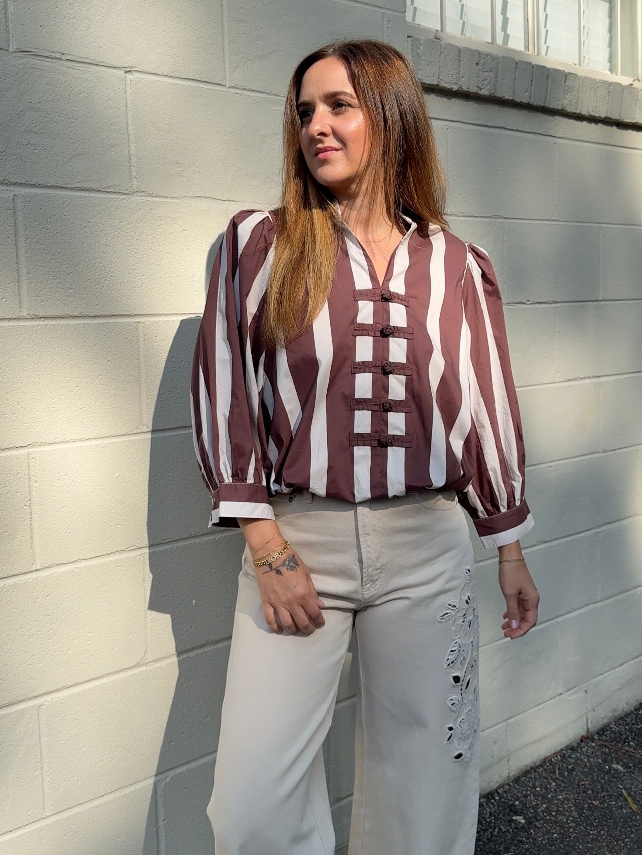 Entro | Carrie Brown Striped Top | Sweetest Stitch Boutique Richmond