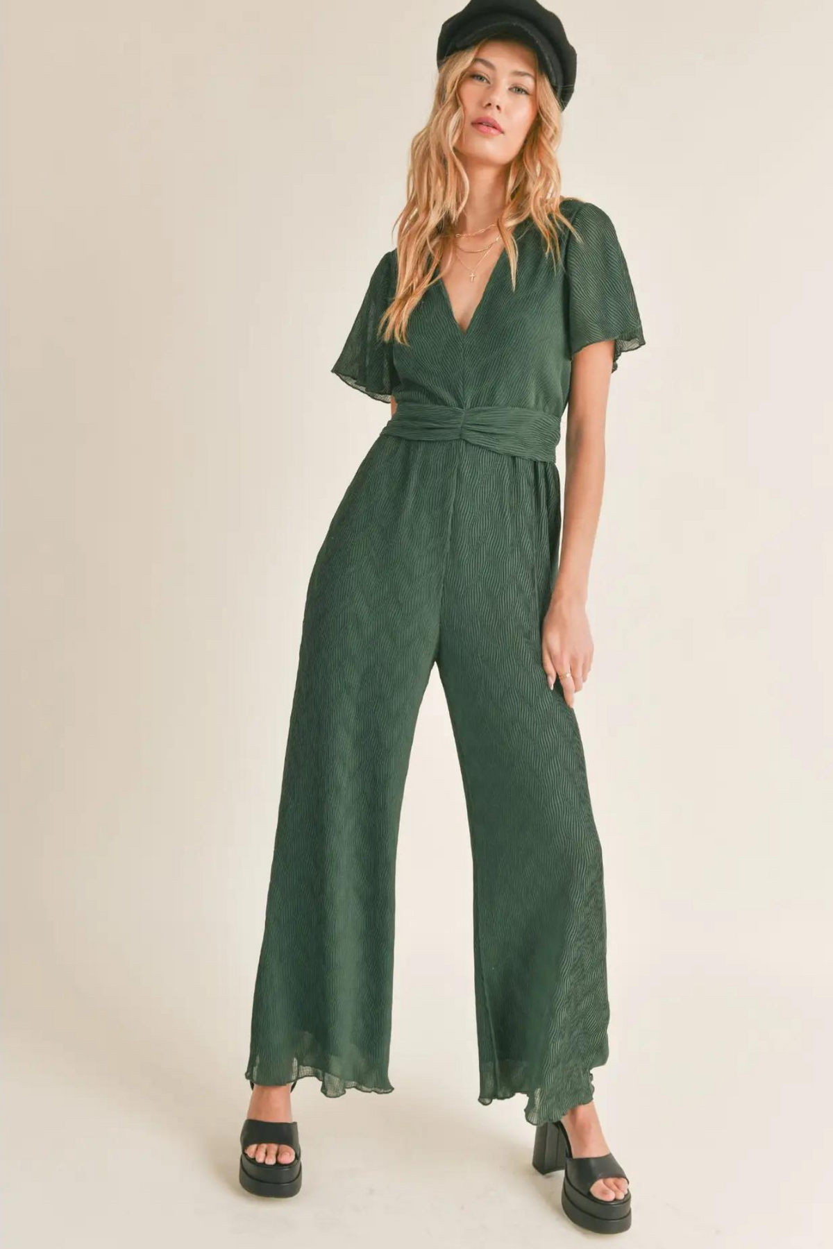 Sadie &amp; Sage | Green Wonderstruck Jumpsuit | Sweetest Stitch 