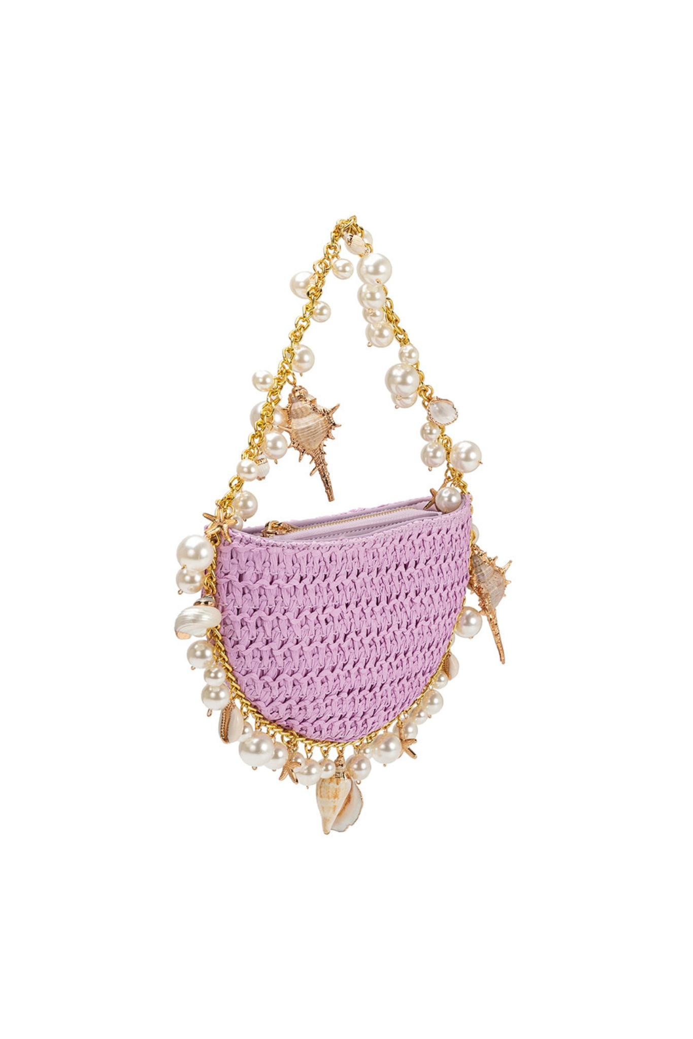 Isla Shells Straw Handbag