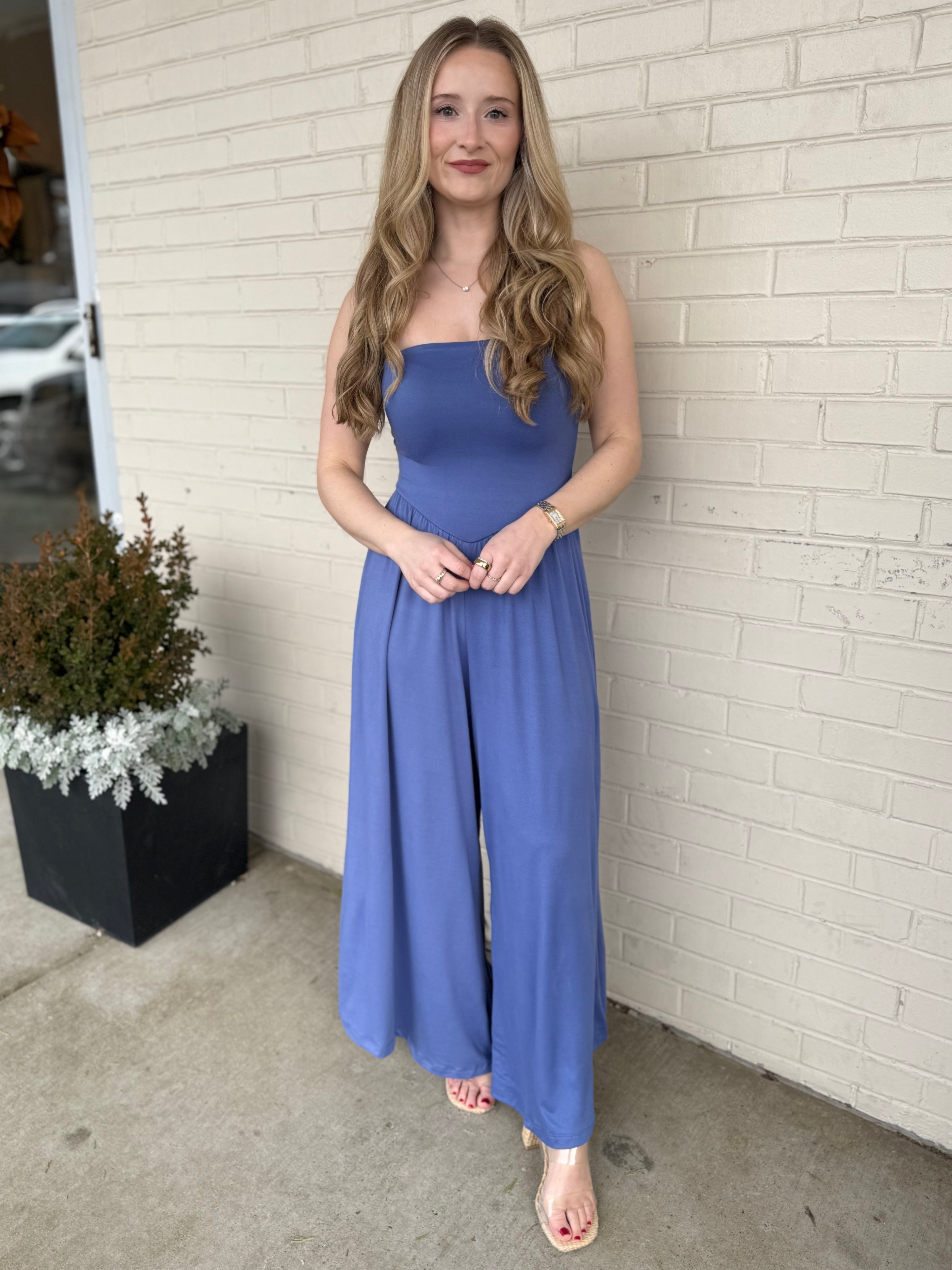 By Together | Cassandra Strapless Jumpsuit | Sweetest Stitch