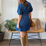 Current Air | Logan Denim Mini Dress | Sweetest Stitch Boutique