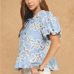 Strut & Bolt | Jules Embroidered Peplum Top | Sweetest Stitch Boutique