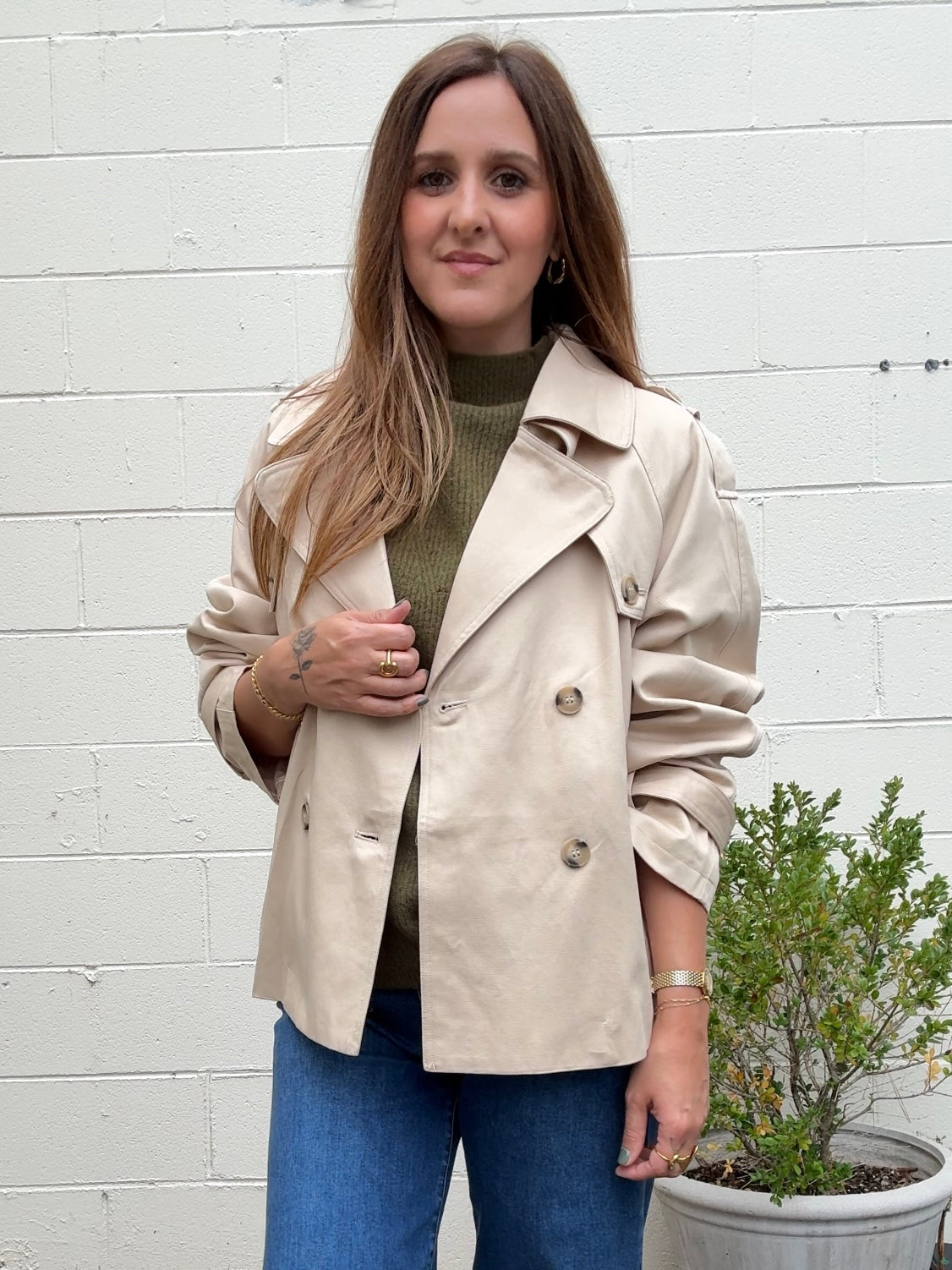 Aaron & Amber | Maggie Short Trench Jacket | Sweetest Stitch