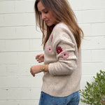 Entro | Juliette Flower Sweater | Sweetest Stitch Boutique Richmond
