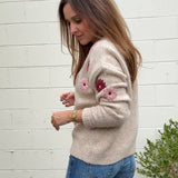 Entro | Juliette Flower Sweater | Sweetest Stitch Boutique Richmond
