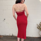 Invite Only Red Halter Dress