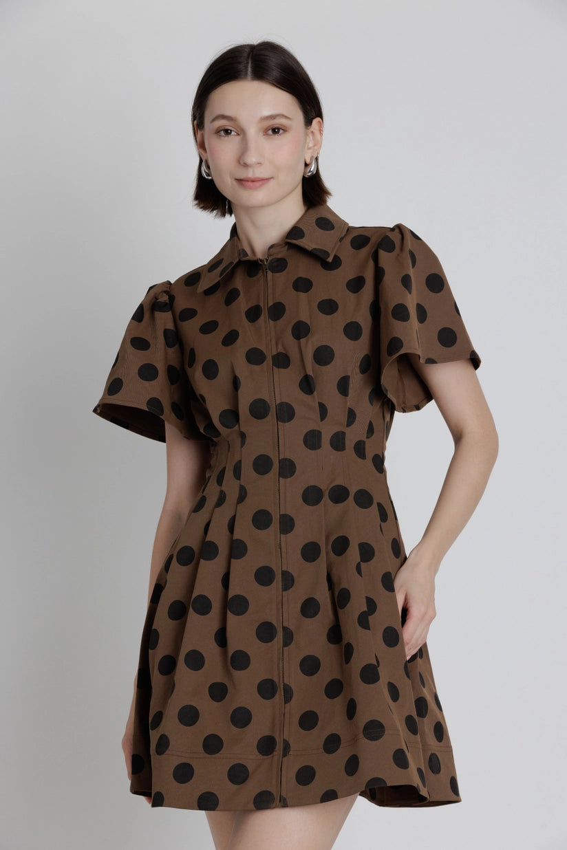 Aureum | Harper Polka Dot Mini Dress | Sweetest Stitch Boutique RVA
