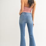 Just Black Denim | Charlotte Cropped Flare Jeans | Sweetest Stitch
