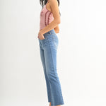 Just Black Denim | Charlotte Cropped Flare Jeans | Sweetest Stitch