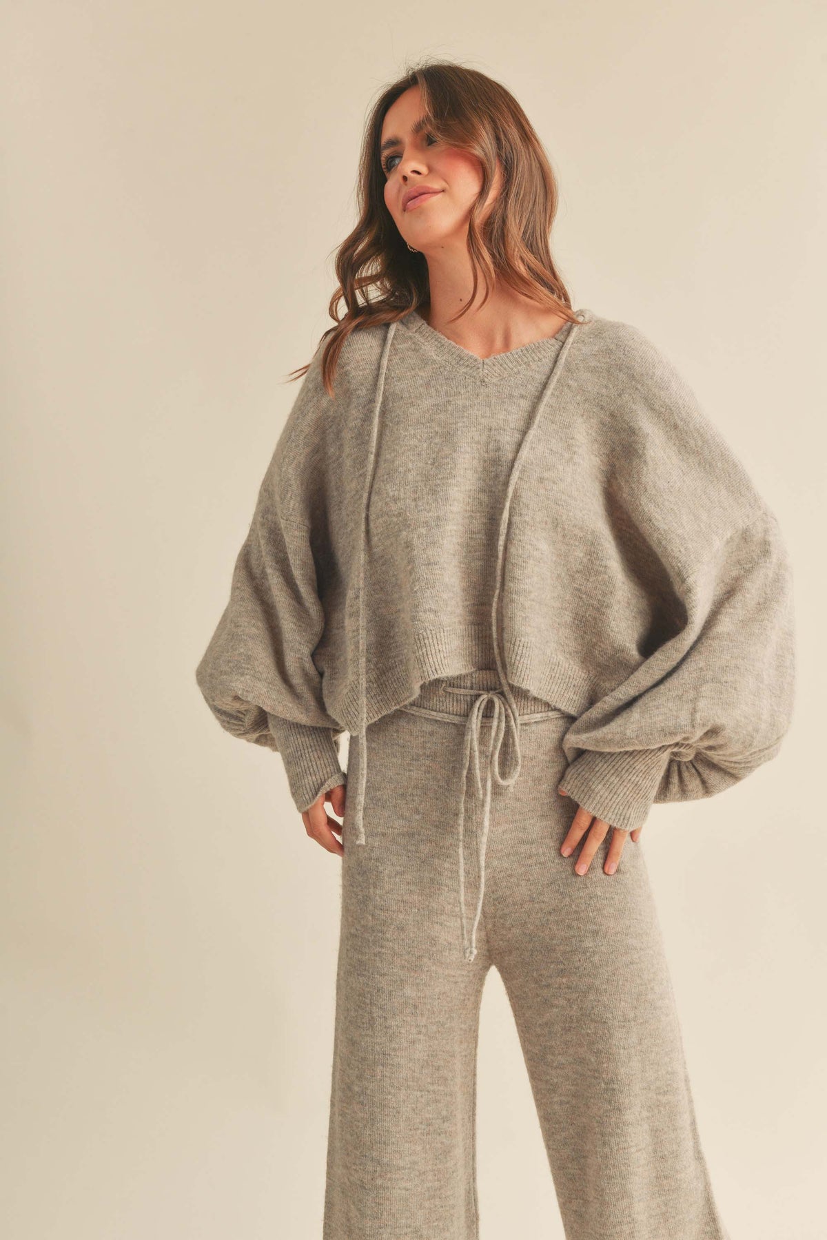 Miou Muse | Hooded Knit Sweater | Sweetest Stitch Online Boutique