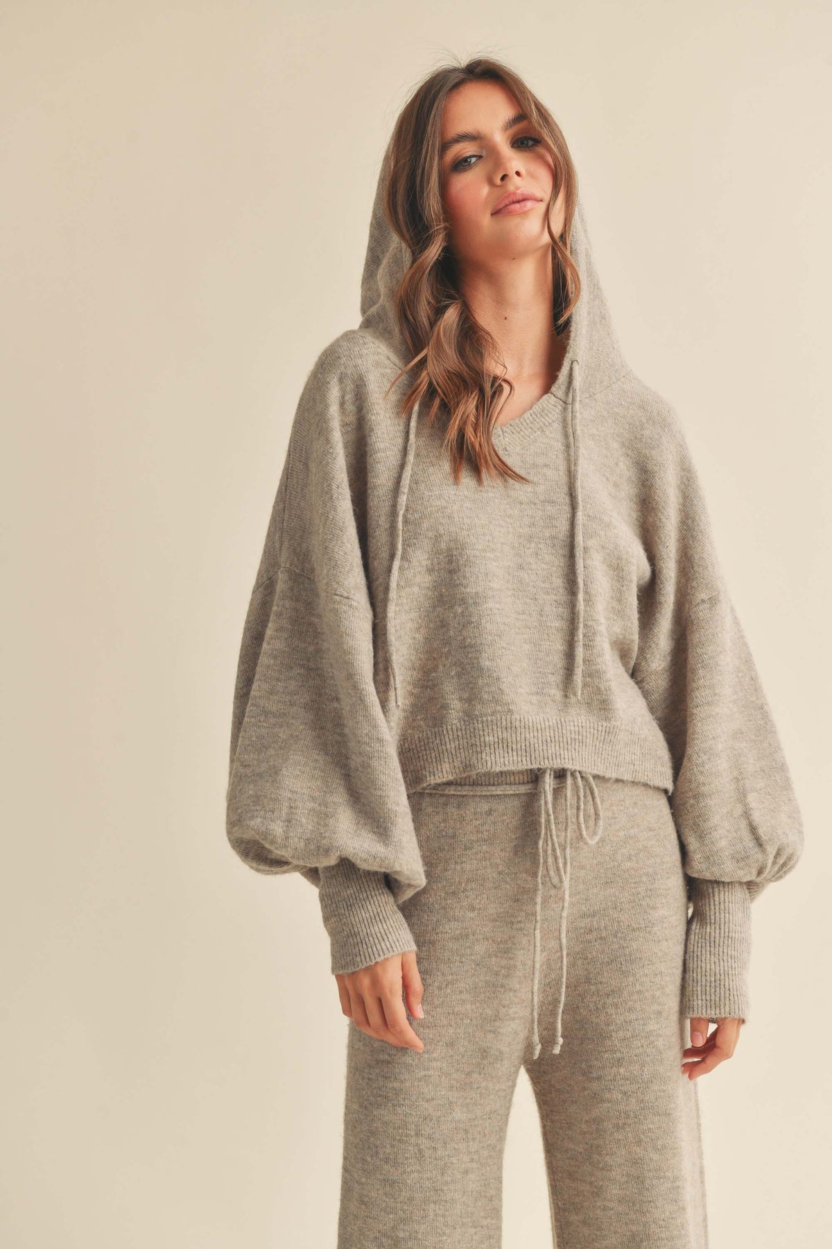 Miou Muse | Hooded Knit Sweater | Sweetest Stitch Online Boutique