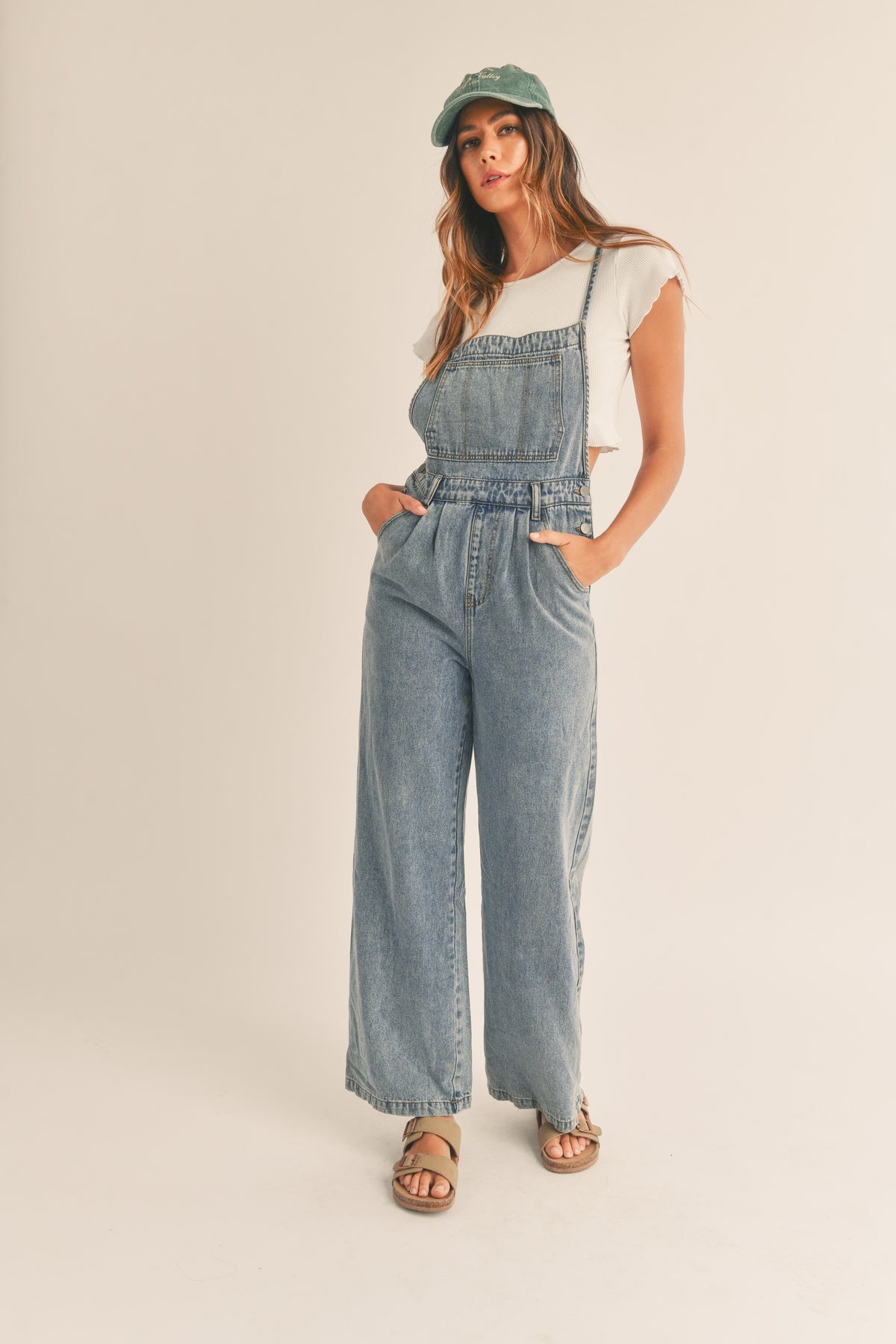 Mable Open Back Denim Jumpsuit | Sweetest Stitch Online Boutique