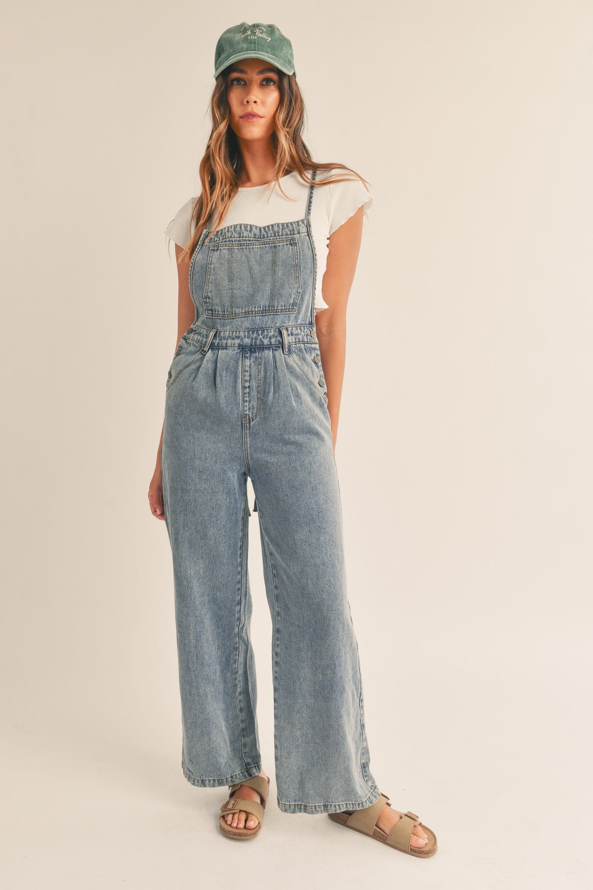 Mable Open Back Denim Jumpsuit | Sweetest Stitch Online Boutique