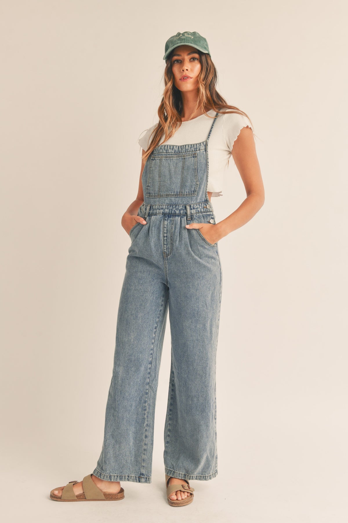Mable Open Back Denim Jumpsuit | Sweetest Stitch Online Boutique