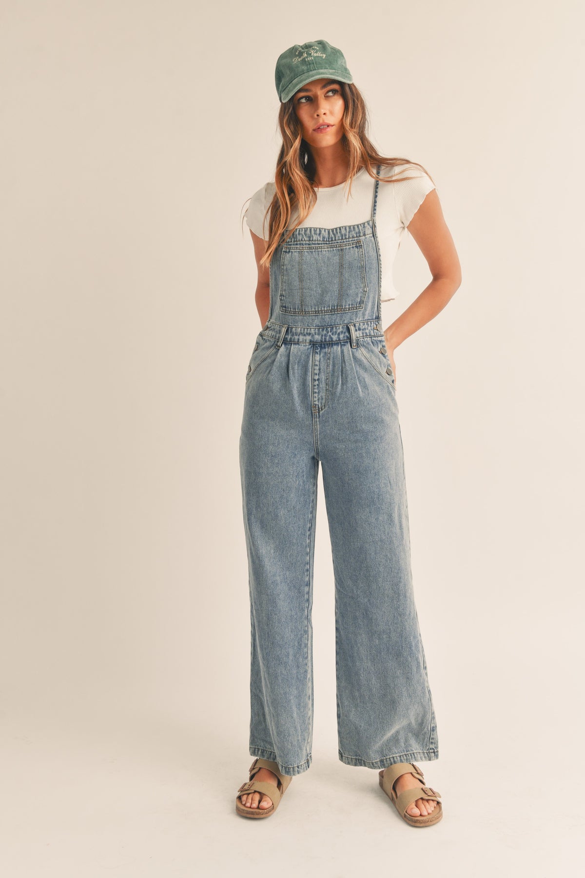 Mable Open Back Denim Jumpsuit | Sweetest Stitch Online Boutique