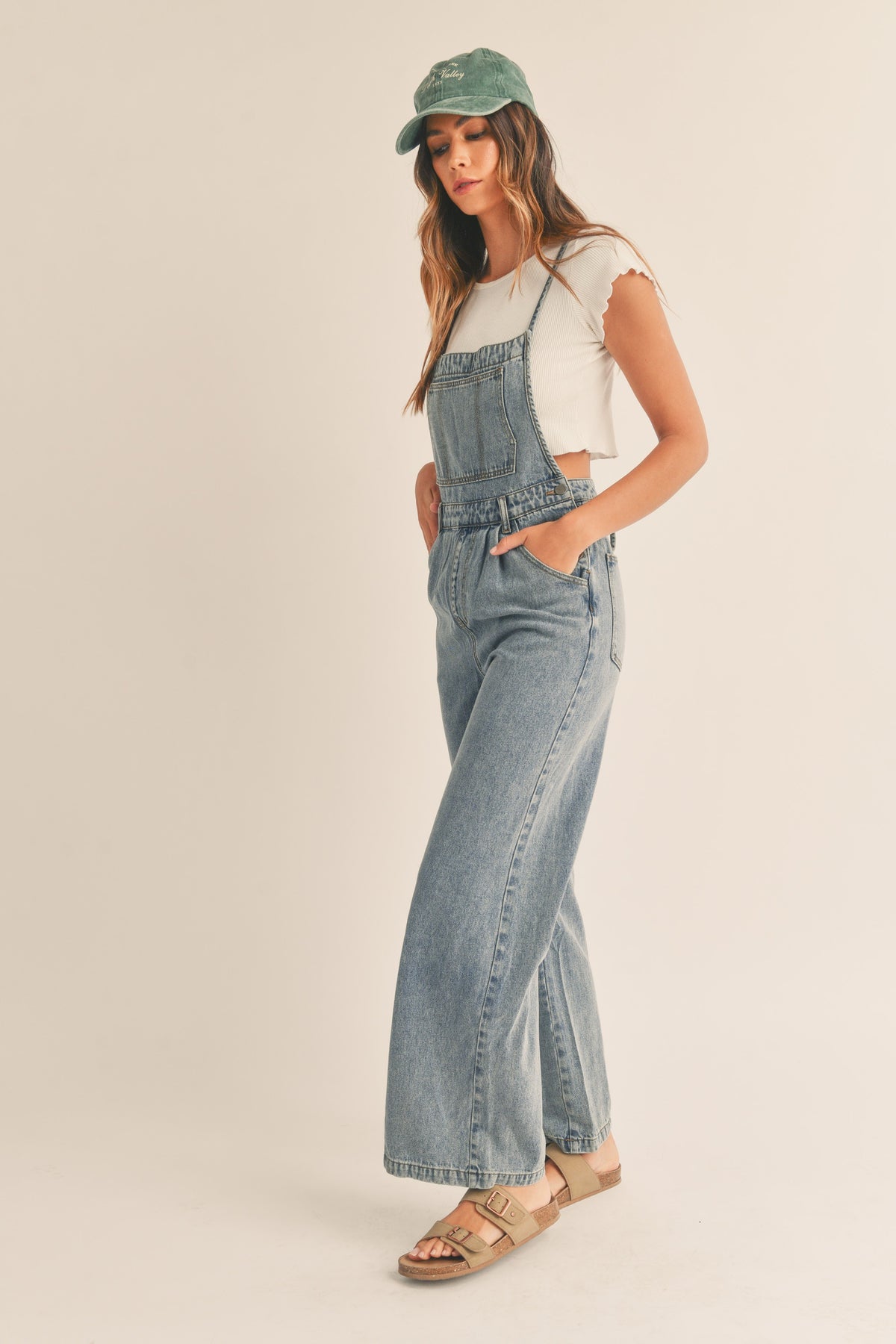 Mable Open Back Denim Jumpsuit | Sweetest Stitch Online Boutique