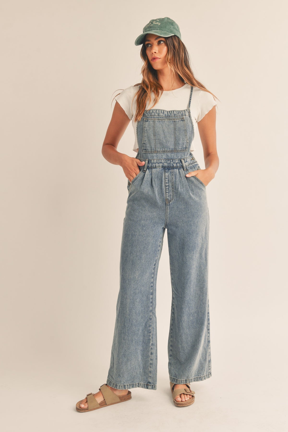 Mable Open Back Denim Jumpsuit | Sweetest Stitch Online Boutique