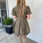 Aureum | Marie Bubble Hem Mini Dress | Sweetest Stitch Boutique