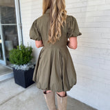 Aureum | Marie Bubble Hem Mini Dress | Sweetest Stitch Boutique