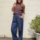 Crescent | Katie Wide Leg Denim Pants | Sweetest Stitch Boutique 