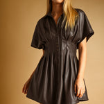 Miou Muse | Amy Faux Leather Mini Dress | Sweetest Stitch Boutique