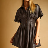 Miou Muse | Amy Faux Leather Mini Dress | Sweetest Stitch Boutique