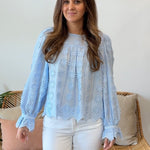 Entro | Mallory Floral Long Sleeve Top | Sweetest Stitch Boutique RVA