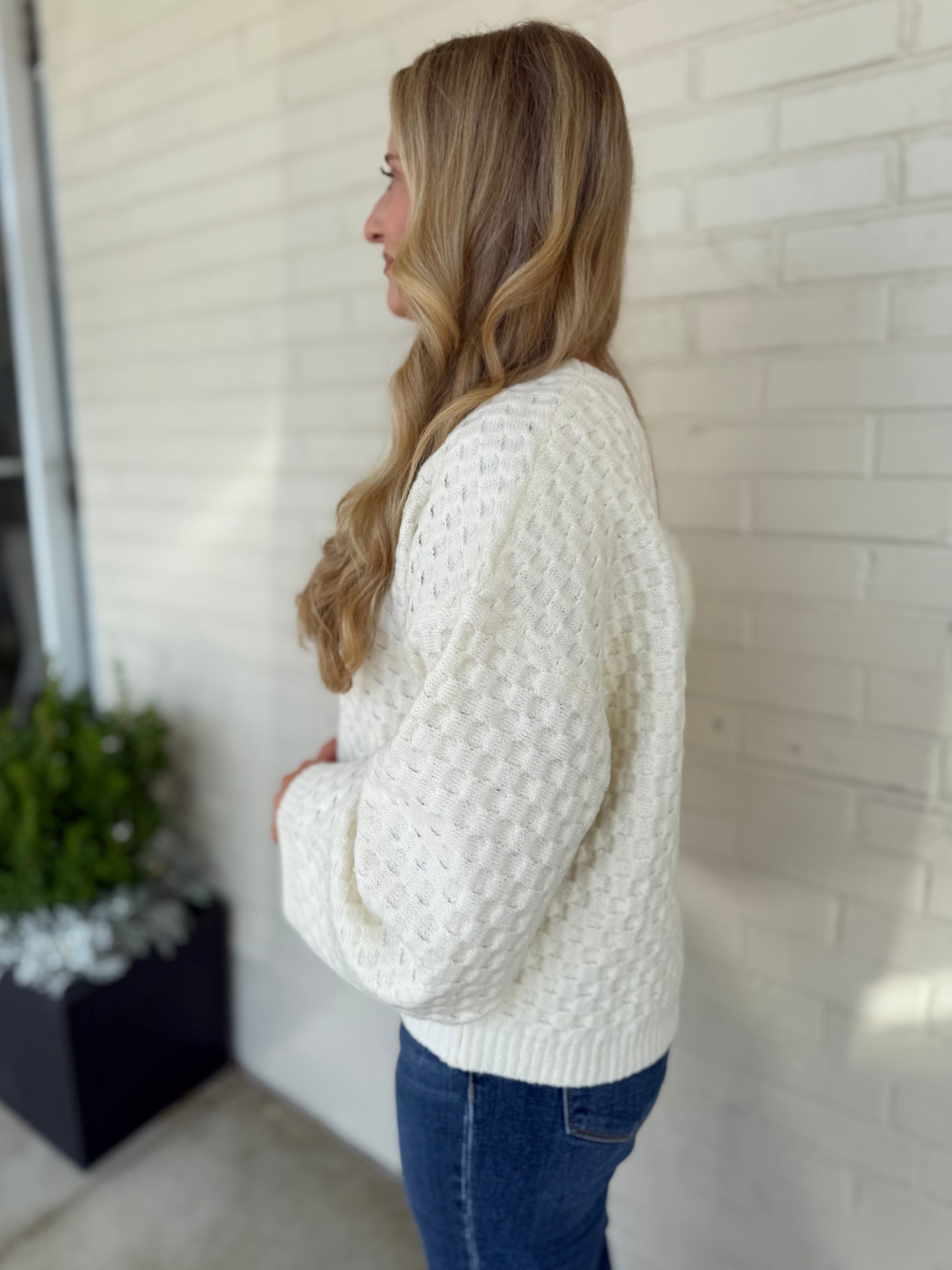 Grade Gather Terri Texture Sweater Sweetest Stitch Boutique