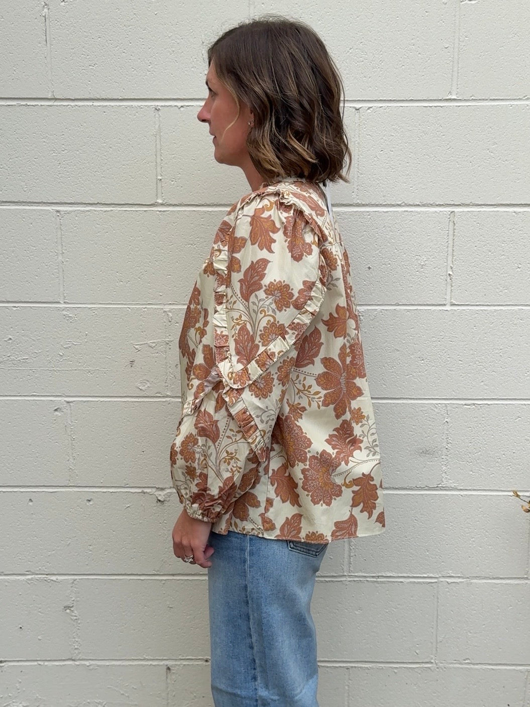 Olivaceous | Isabel Floral Top | Sweetest Stitch Boutique Richmond VA
