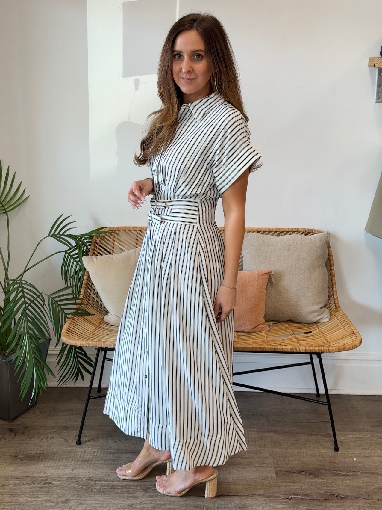 Entro | Shirley Striped Midi Dress | Sweetest Stitch Boutique Richmond