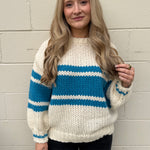Blue Blush | Amanda Striped Sweater | Sweetest Stitch Boutique