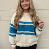 Blue Blush | Amanda Striped Sweater | Sweetest Stitch Boutique