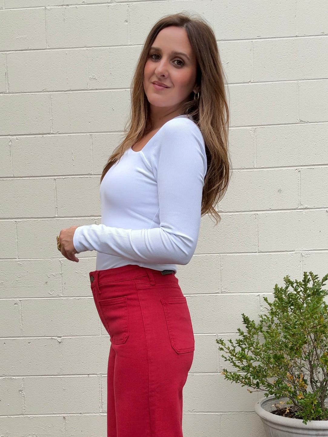 Fore |  Marley Long Sleeve Ribbed Top | Sweetest Stitch Boutique