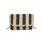 Urban Expressions | Winnie Striped Raffia Clutch | Sweetest Stitch