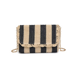 Urban Expressions | Winnie Striped Raffia Clutch | Sweetest Stitch