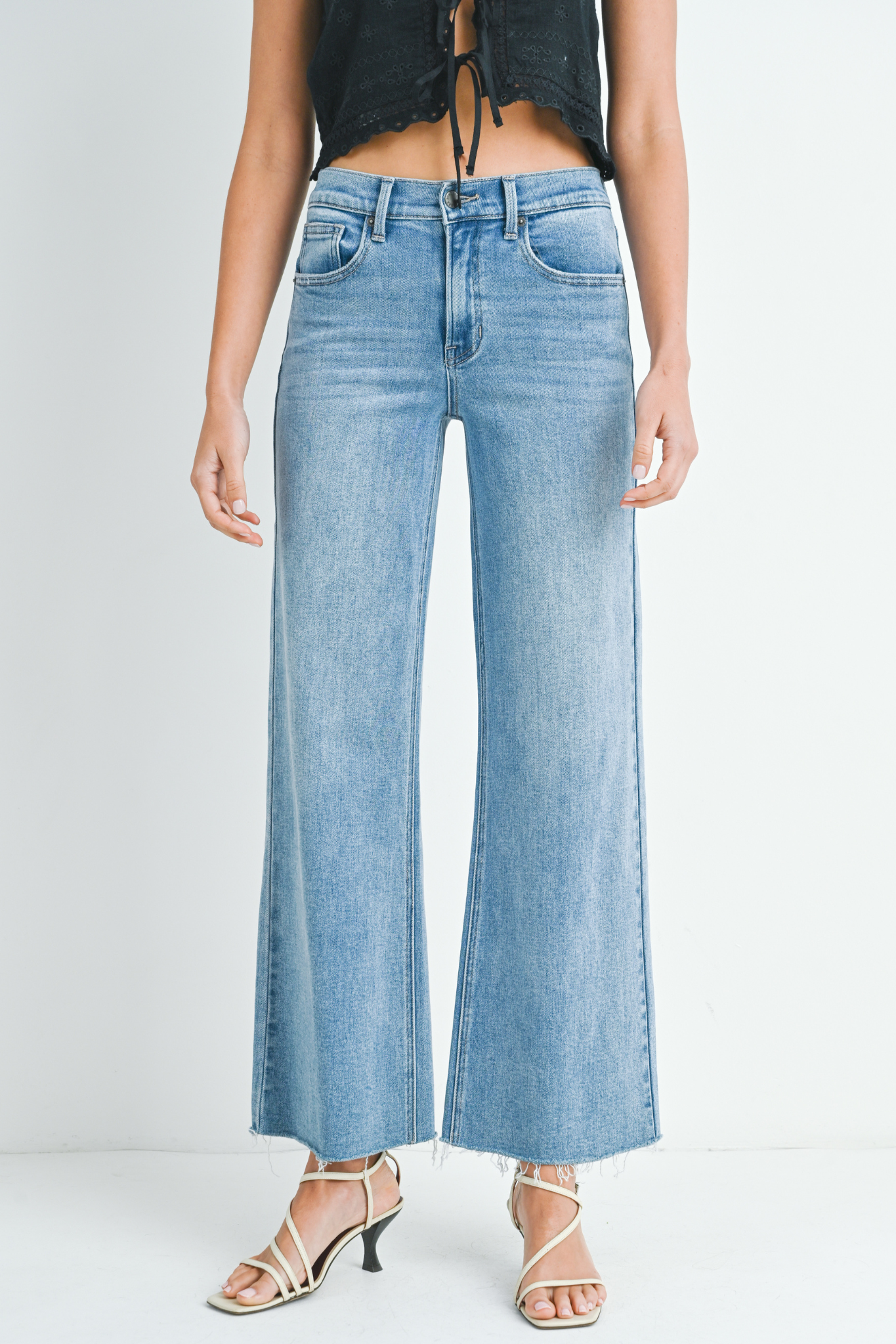 Just Black Denim | Giselle Wide Leg Jeans | Sweetest Stitch Boutique