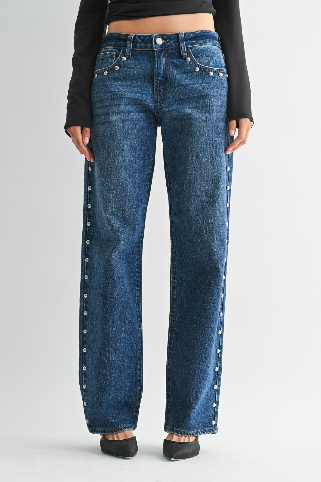 Just Black Denim | Sabrina Studded Jeans | Sweetest Stitch Boutique