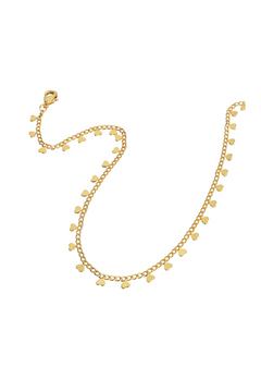 Brenda Grands | 18K Gold Lined Heart Choker | Sweetest Stitch