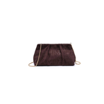 Moda Luxe | Elva Suede Clutch - Chocolate | Sweetest Stitch Boutique